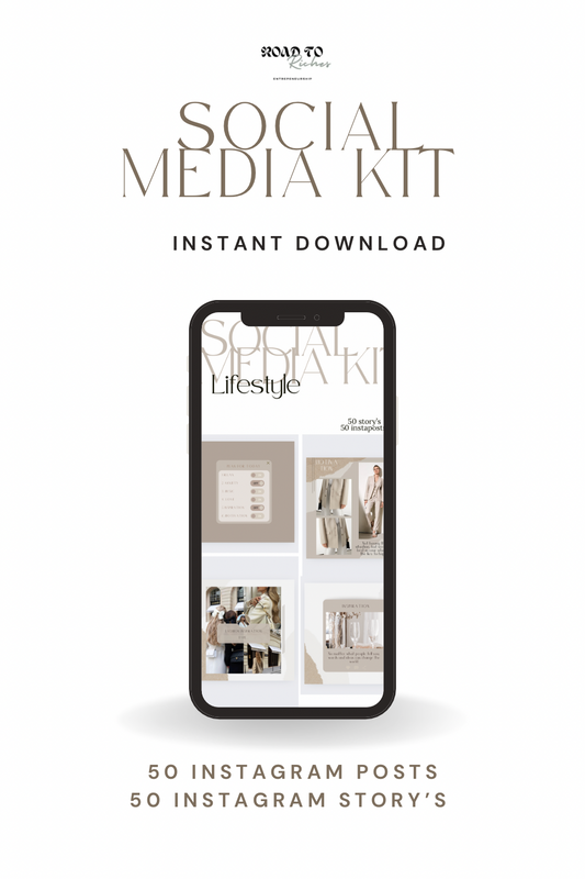 Social media template kit lifestyle